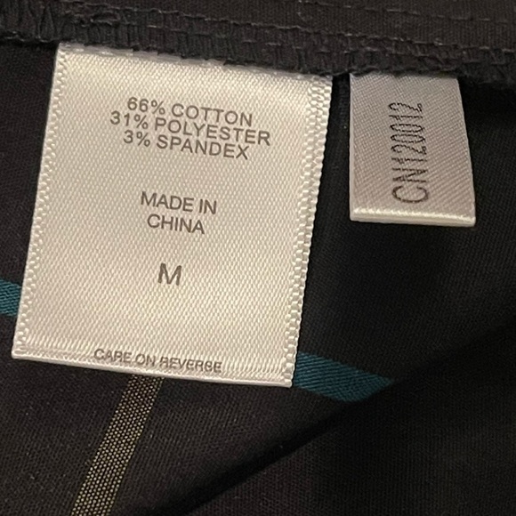 New York and company 7th Avenue poplin maxi shirt black plaid wrap tunic - Picture 6 of 8